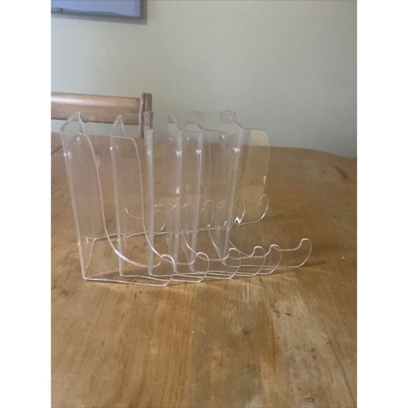 Acrylic Plate/display Stands 5.5in Tall with Holes Wall Mount set/6 - Picture 6 of 6